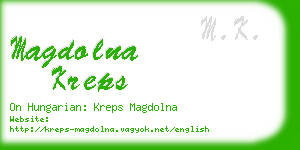 magdolna kreps business card